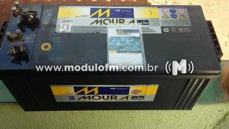 Homem é preso por receptação e bateria furtada é recuperada pela PM