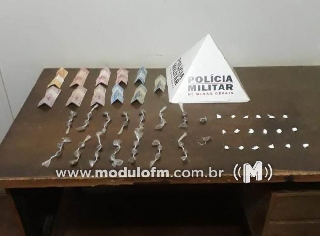 Homem é preso por suspeita de tráfico de drogas