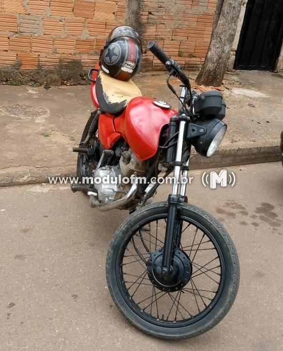 Motocicleta roubada é recuperada pela Polícia Civil