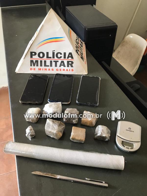 PM encontra droga e celulares roubados através de rastreamento de aparelho celular