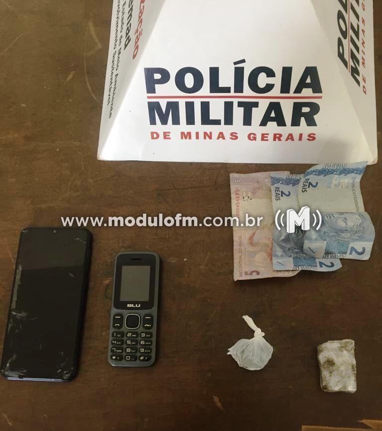 PM prende jovem por suspeita de tráfico de drogas após receber denúncia anônima