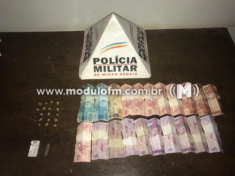Homem é preso por suspeita de tráfico de drogas e um menor é apreendido no bairro São Benedito