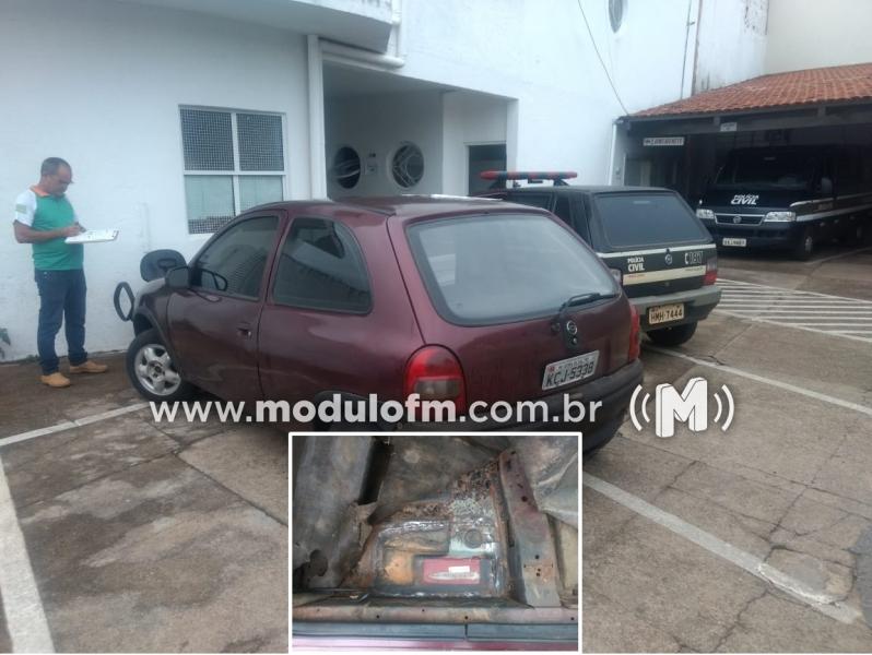 Veículo com numeração adulterada é apreendido durante vistoria veicular