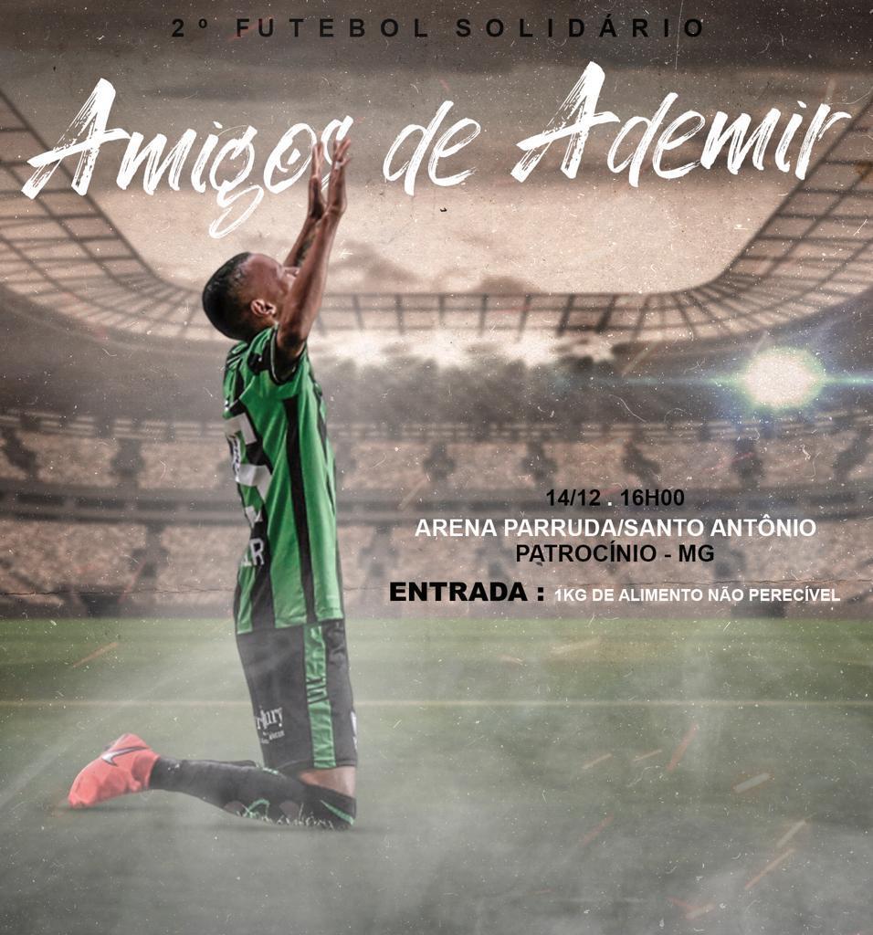Jogo solidário ‘Amigos do Ademir’ acontece neste mês em Patrocínio