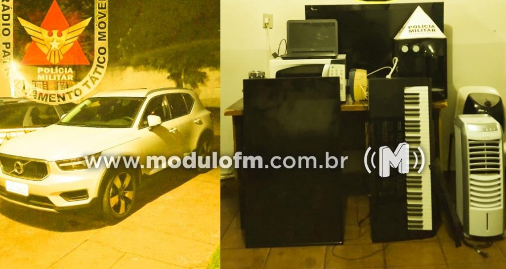 PM age rápido e prende três criminosos que assaltaram e aterrorizaram residência de médico em Patrocínio