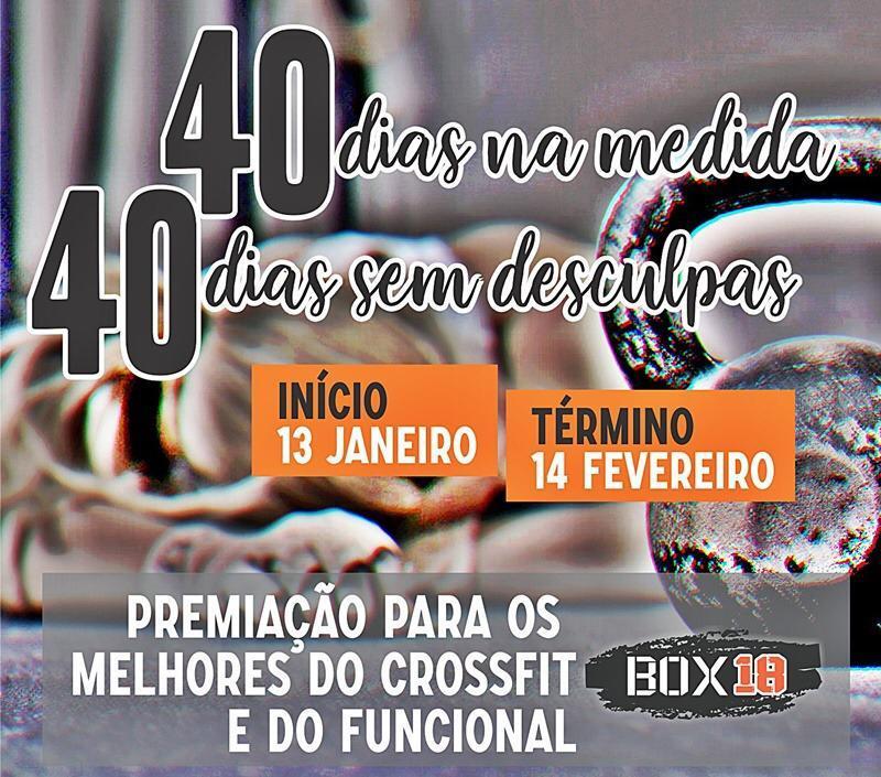 Box 18 lança desafio e premiará melhores do Crossfit e Funcional