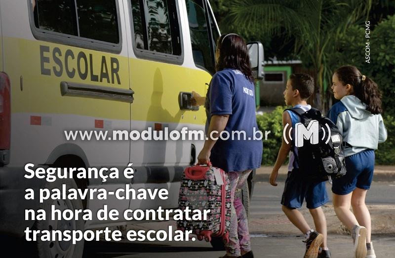 Campanha da Polícia Civil alerta para cuidados ao contratar transporte escolar