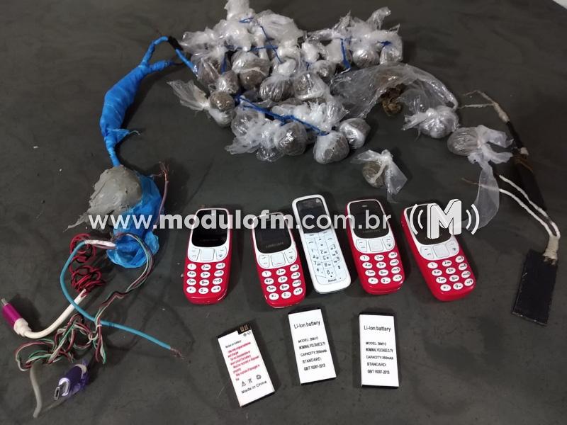 Drogas e celulares são encontrados dentro de unidade prisional