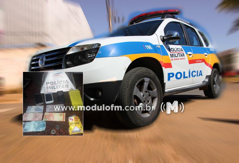 Polícia cumpre mandado de prisão e apreende drogas em Coromandel