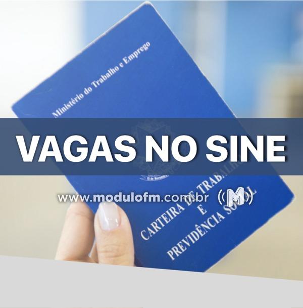 SINE divulga vagas de emprego desta segunda-feira (27/01)
