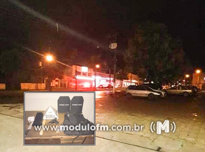 Suspeito de traficar e vender veículos roubados no Paraguai é preso com arma, munições, colete balístico e drogas