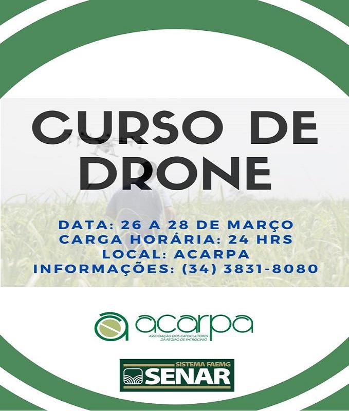 ACARPA e SENAR promovem curso de drone