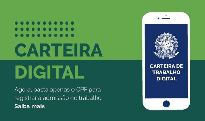 Carteira de Trabalho passa a ser emitida somente em formato digital