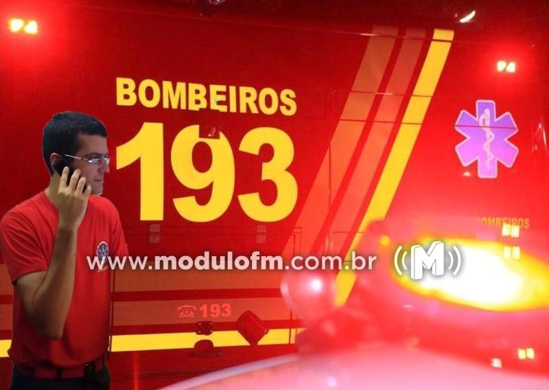 Através do 193 Bombeiros salvam a vida de idoso engasgado