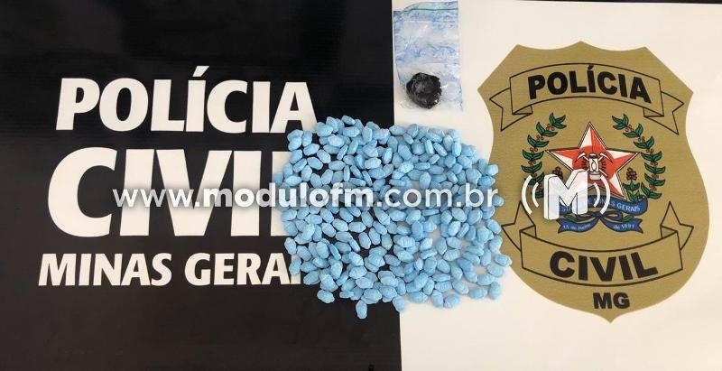 Dois homens são presos por suspeita de tráfico de drogas sintéticas em Serra do Salitre