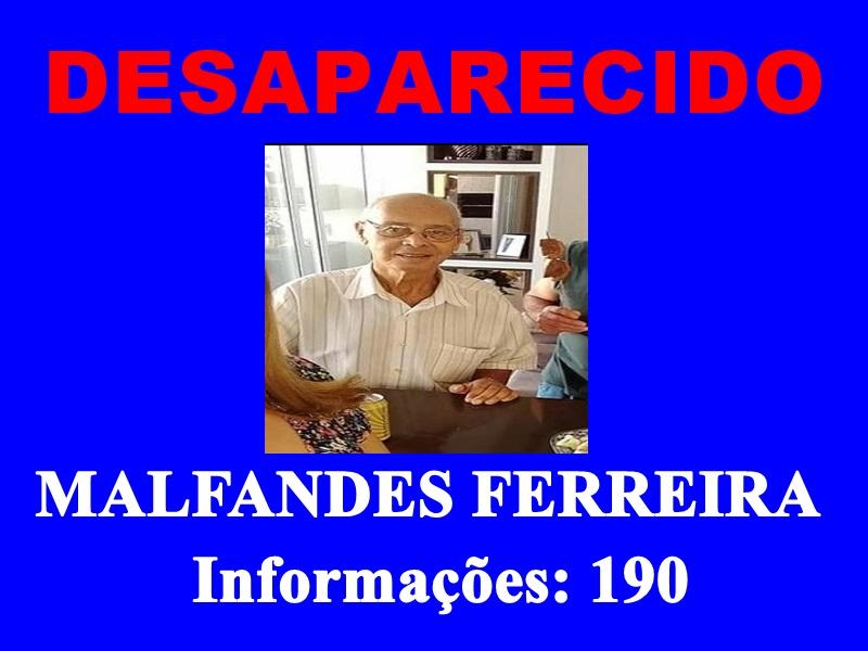 Família faz apelo para encontrar idoso desaparecido