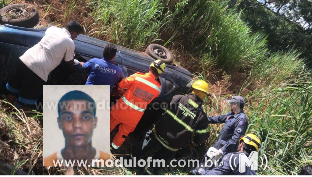 Homem morre e duas pessoas ficam feridas em colisão entre carro e carreta na BR-365 em Patrocínio