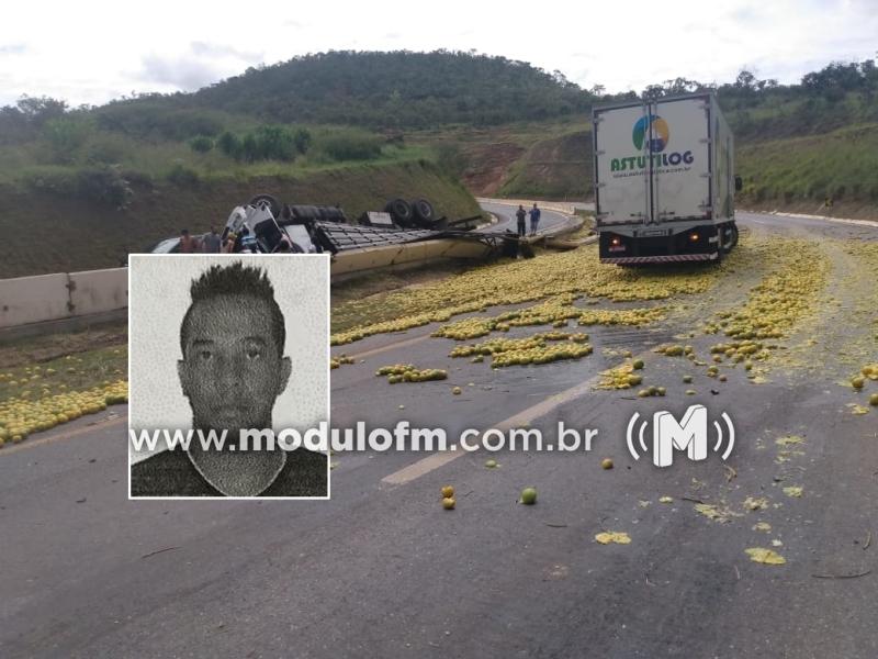 Caminhoneiro fica preso às ferragens e morre na 