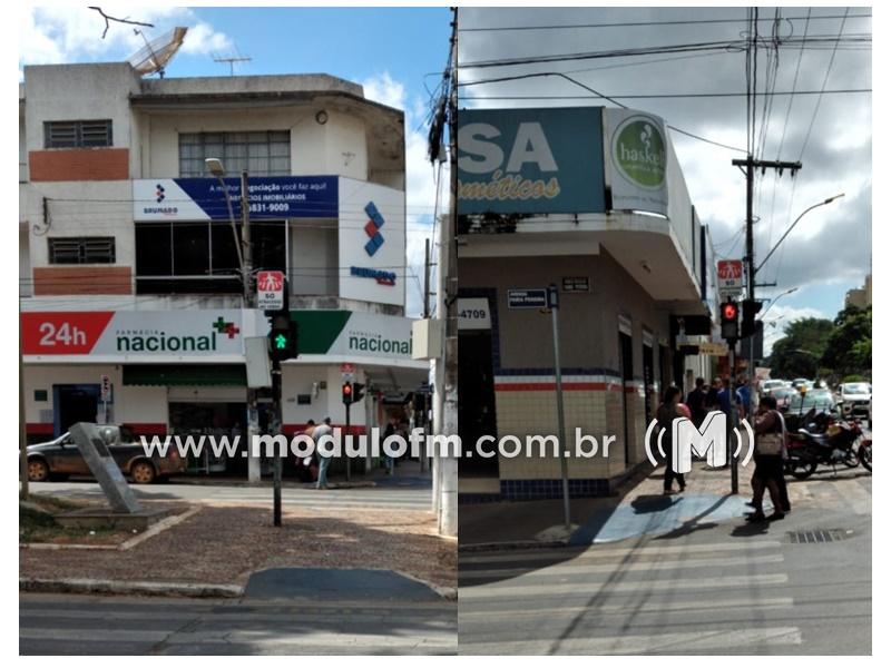 SESTRAN instala placas informativas para pedestres em semáforos