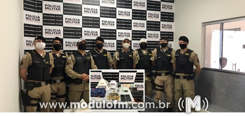 Limeira do Oeste: PM age rápido após assalto em residência e prende sete suspeitos e recupera material roubado