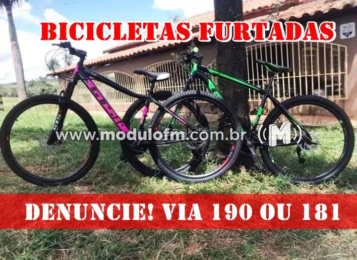 Morador deixa portão aberto e criminosos aproveitam e furtam bicicletas