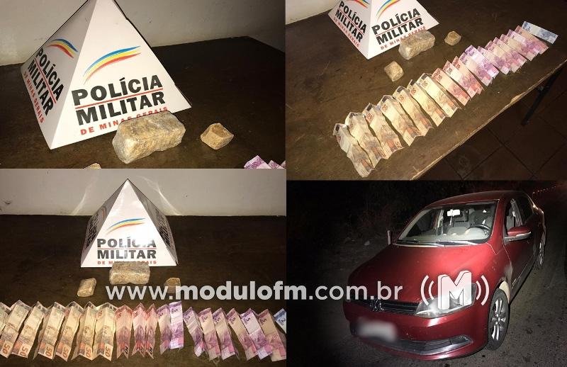 PM intercepta veículo em Patrocínio que buscaria drogas em Uberlândia