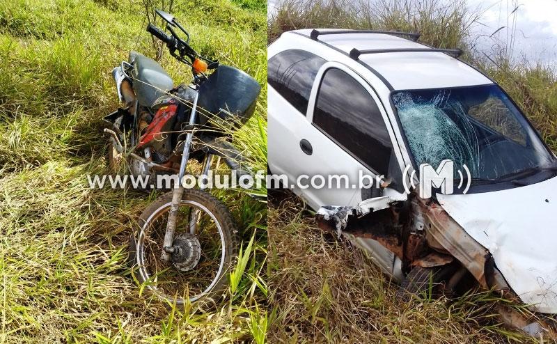 Motociclista na contramão causa acidente e tem pé amputado