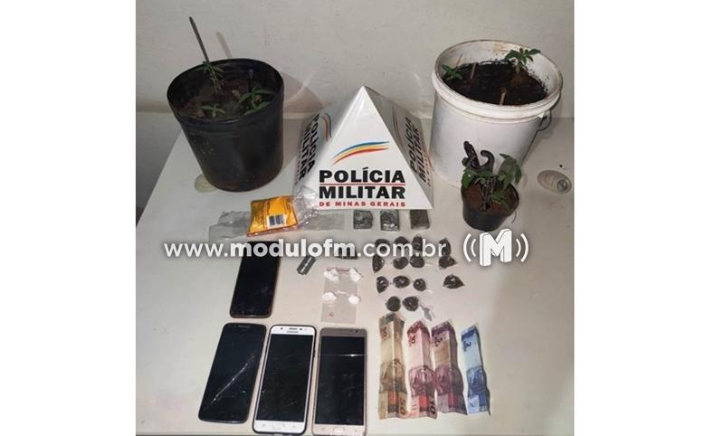 Quatro pessoas são presas suspeitas de tráfico de drogas
