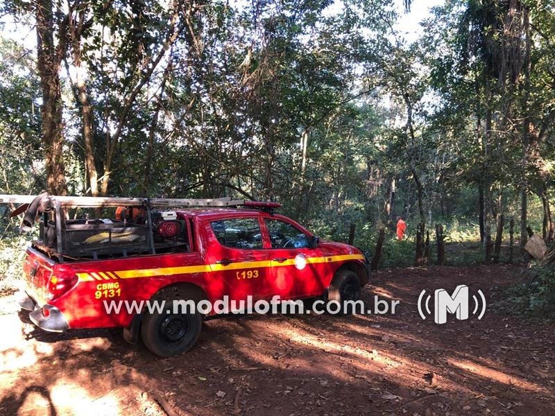 Bombeiros procuram idoso que se afogou no Rio Quebra Anzol região de Serra do Salitre