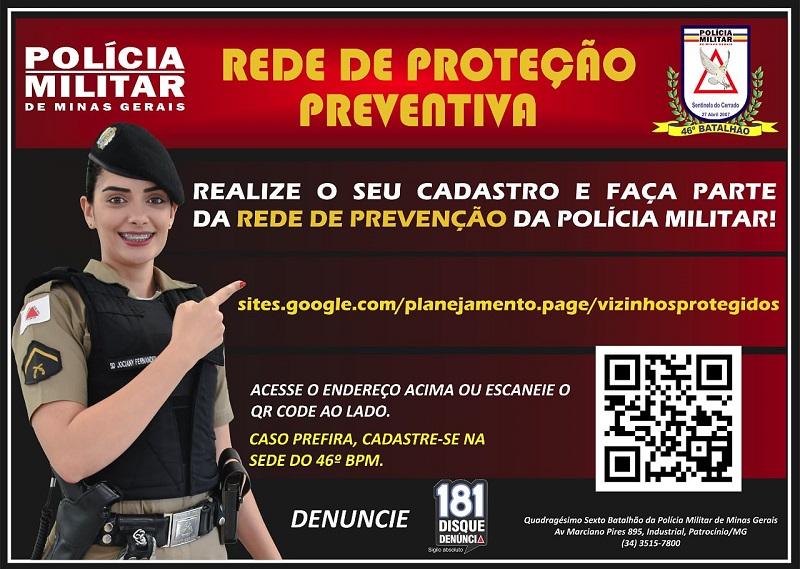 Polícia Militar explica como participar das redes de proteção preventiva