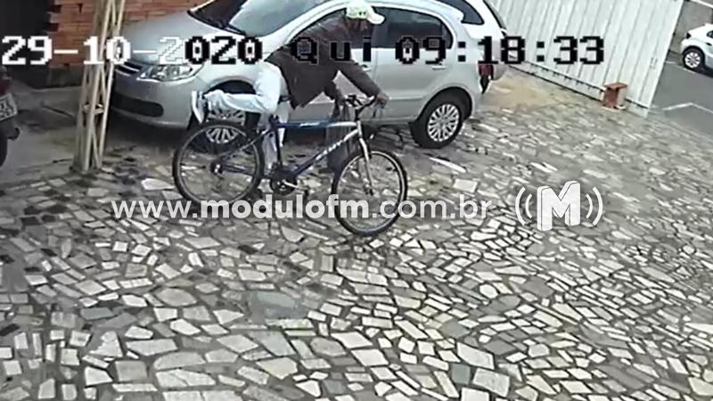 Veja o vídeo: Câmeras flagram furto de bicicleta em escritório de Contabilidade