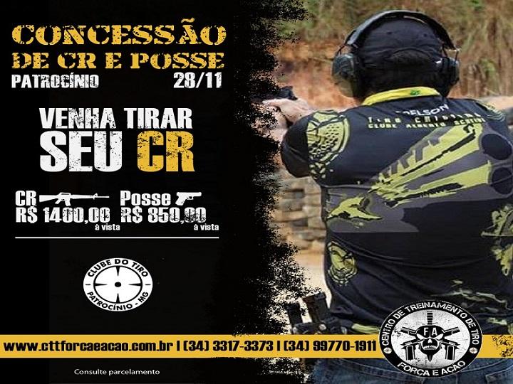 Clube do Tiro de Patrocínio promove evento para concessão...