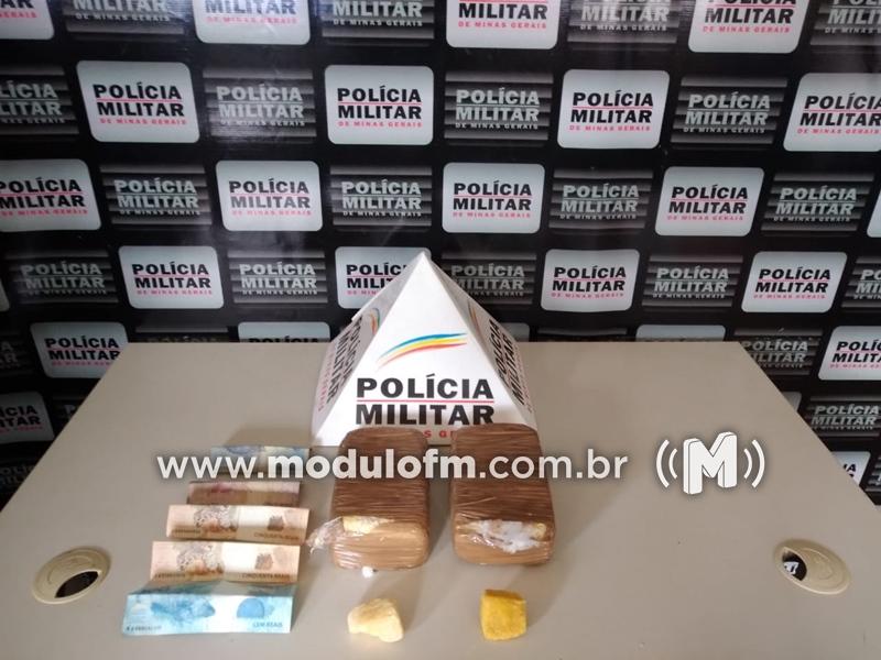 Polícia intercepta veículo carregado com drogas na MGC-462