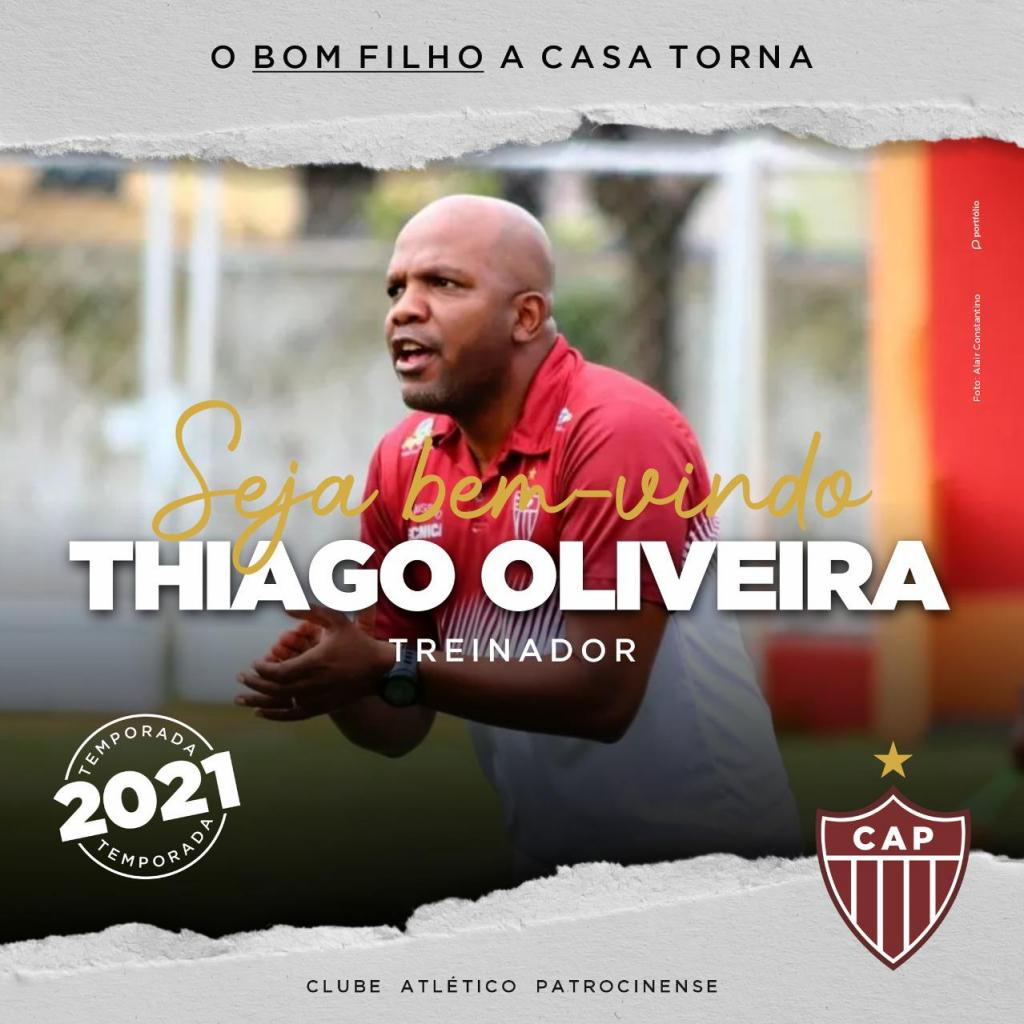 Thiago Oliveira é anunciado como treinador do CAP para 2021