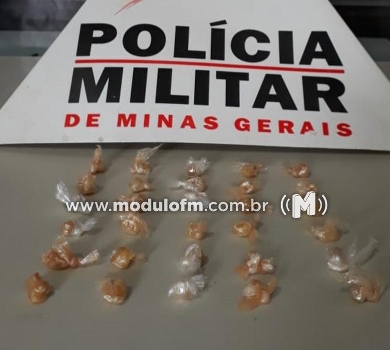 Adolescente conhecido no meio policial é flagrado com drogas em Patrocínio