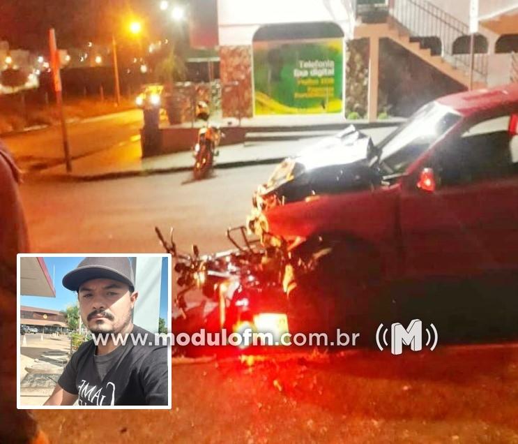 Atualizada: Motociclista morre após acidente com carro conduzido por motorista inabilitada em Patrocínio