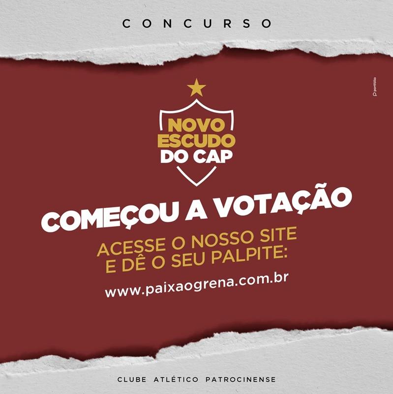 Votação para escolha de novo escudo do CAP, iniciou nesta quarta-feira