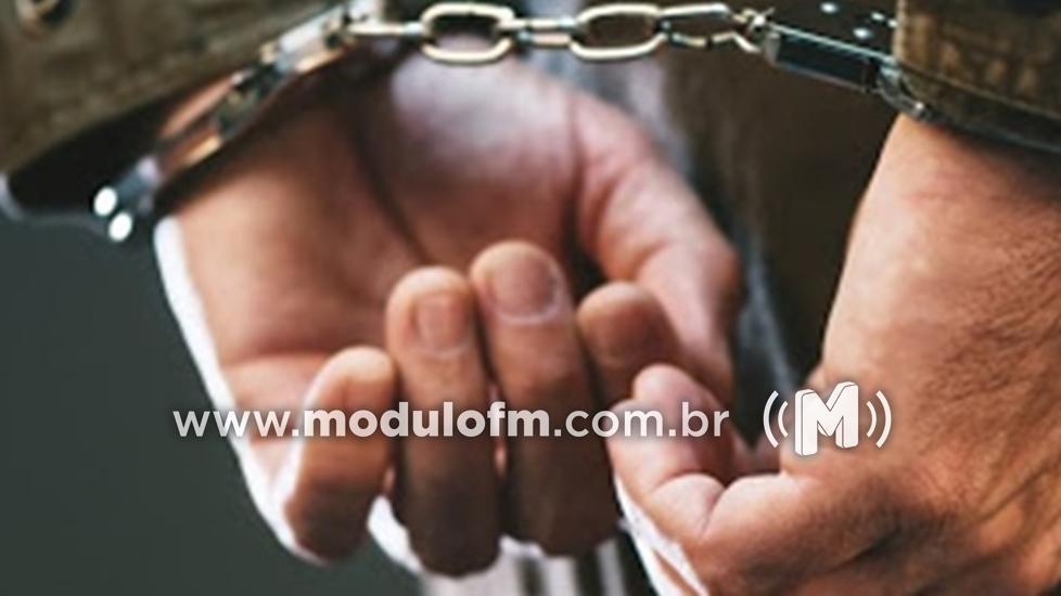 PM prende homem com mandado de prisão em aberto