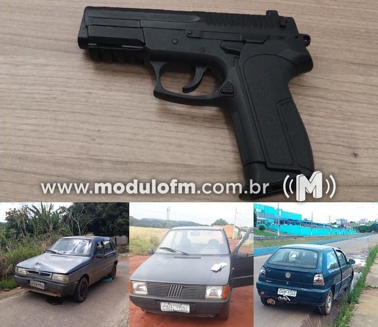Dois adolescentes são apreendidos suspeitos de roubar veículos e agredir vítima com soco na cabeça durante tentativa de assalto