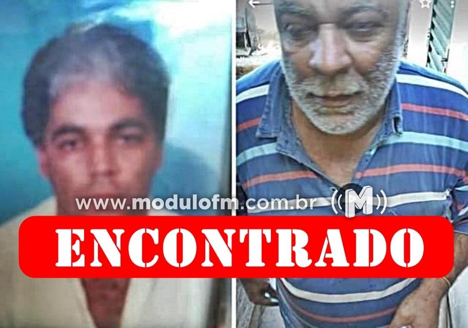 Homem que estava desaparecido é encontrado