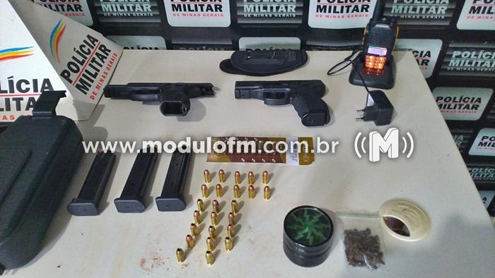 Polícia Militar apreende arma de fogo e materiais diversos em residência no Bairro Enéas