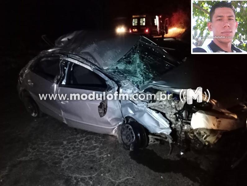 Motorista morre após colisão entre carro e caminhão na MG-230