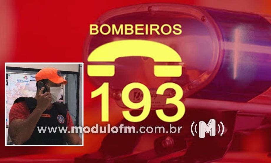 Bombeiro orienta mãe por telefone e ajuda salvar bebê engasgado em Patrocínio