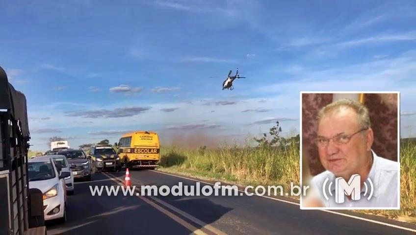 Ex-prefeito é baleado na testa após entrar em luta corporal com assaltantes em Iraí de Minas
