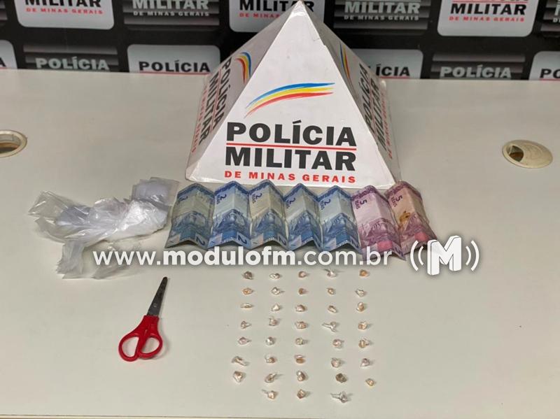 Traficante é preso pela Polícia Militar no Bairro Santo Antônio