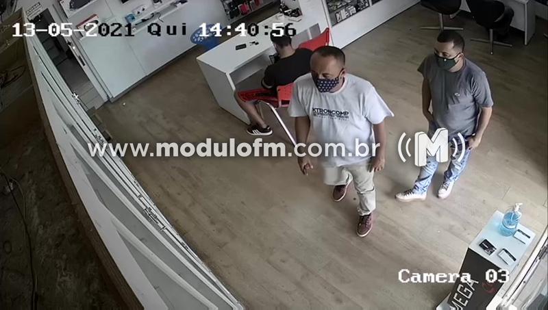 Veja o vídeo: Homem é flagrado furtando iPhone avaliado em cerca de R$ 9 mill em loja de celular