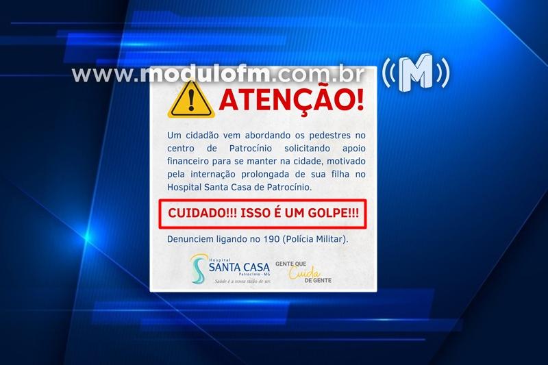Cuidado com este tipo de Golpe: Em “desespero”, homem pede ajuda solicitando apoio financeiro para manter filha no hospital Santa Casa de Patrocínio