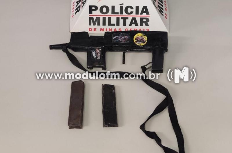 PM apreende submetralhadora de fabricação caseira em Patrocínio
