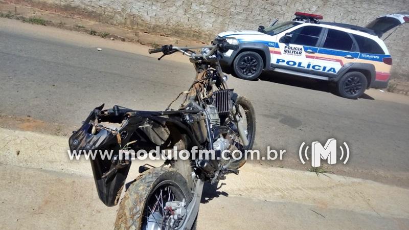 Motocicleta furtada é localizada e menor é aprendido por furto