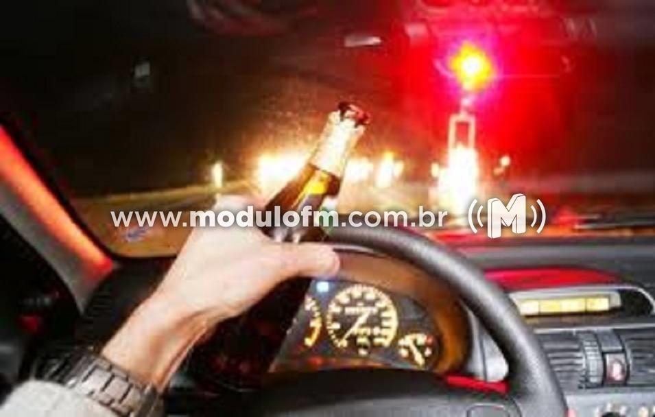 Motorista é preso após ser flagrado bebendo cerveja enquanto dirigia